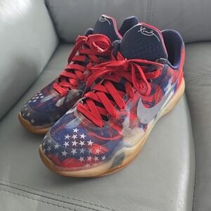 Nike Kobe 10‎ X American Flag Red/White/Blue USA Kids 726067-604 Boys Size 5.5y